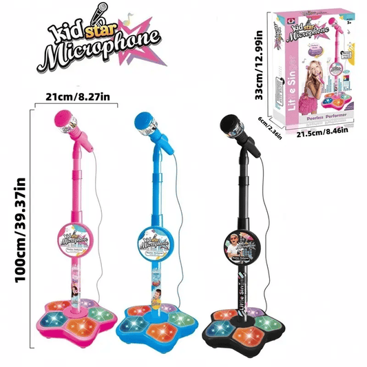 🎤✨All-in-One Kids Karaoke Microphone Toy – Unleash Your Child’s Inner Superstar